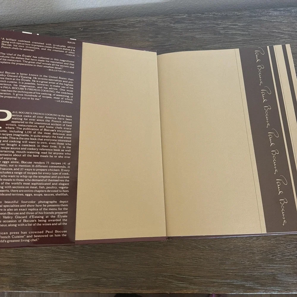 Paul Bocuse FRENCH Cookbook COOKING Alfred Guerot Cuisine Classique